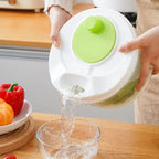 Multifunctional Household Manual Vegetable Dehydrator - Salad Spinner with Fruit, Lettuce Drain Basket Home Gadget
