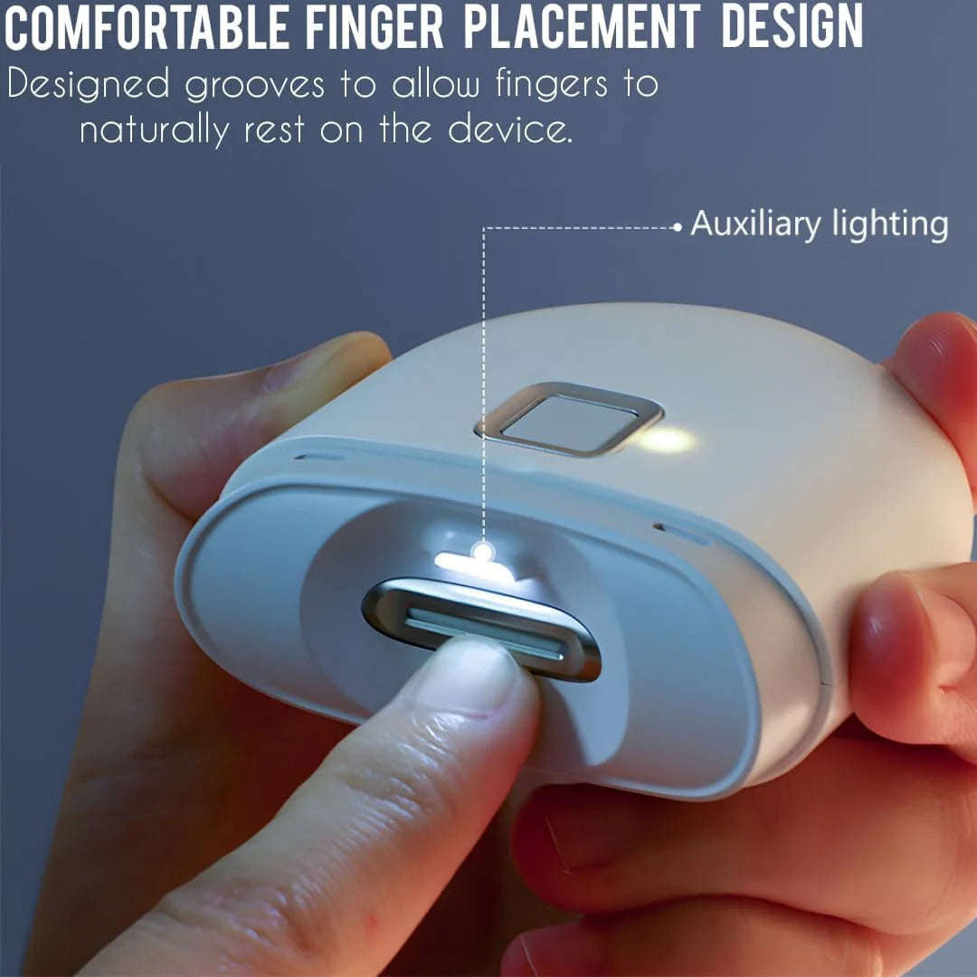 Rechargeable Electric Nail Clipper – Safe Automatic Nail Trimmer for Adults, Seniors & Thick Nails