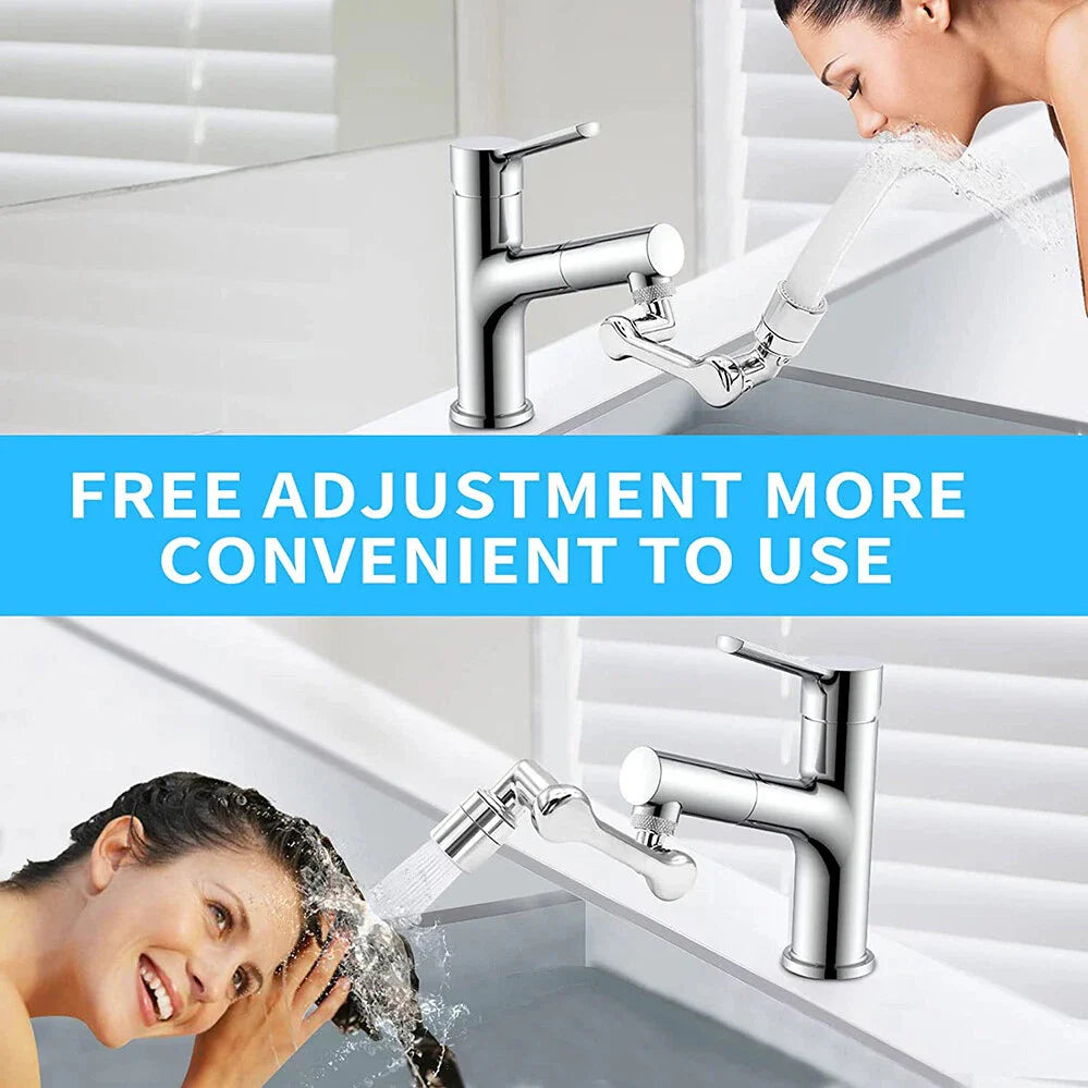 Adjustable swivel faucet aerator for kitchen and bathroom sink
