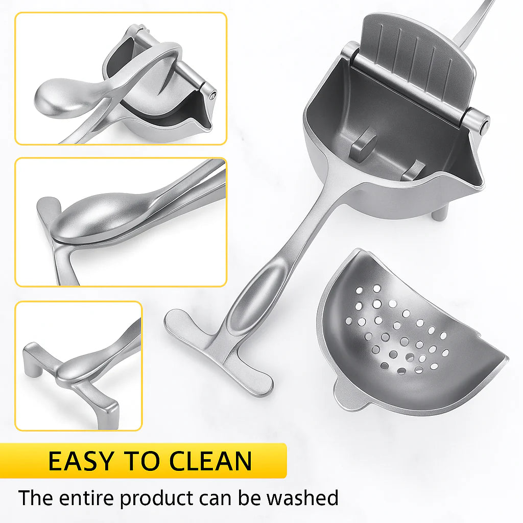Premium Metal Manual Juicer – Heavy Duty Lemon & Orange Fruit Juice Squeezer