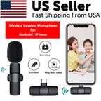 Wireless lavalier microphone for iPhone and USB-C devices