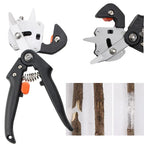 Grafting pruning tool showing Omega U and V cutting styles