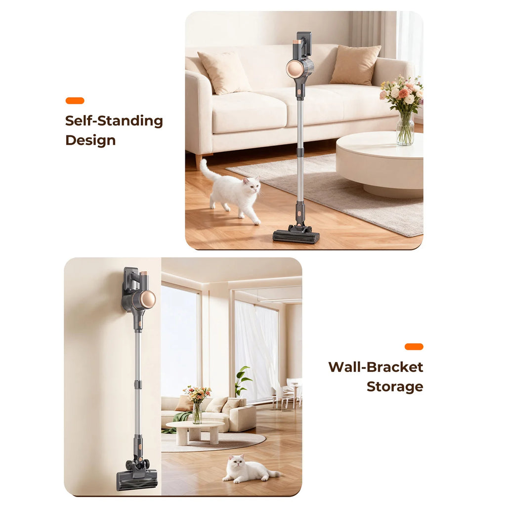 N8 Stick Vacuum Cleaner, 25Kpa Two Mode Lightweight Cordless Vacuum for Pet Hair, Carpet