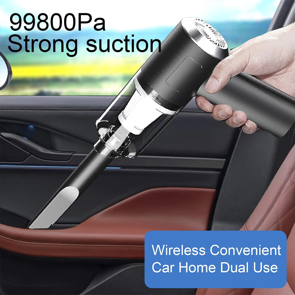120W Cordless Handheld Vacuum Cleaner – Portable Wireless Mini Vacuum for Car, Home & Office