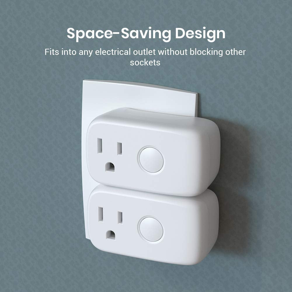 Smart Plug, Mini Wi-Fi Timer Outlet Socket Works with Alexa/Google Home/Ifttt, No Hub Required, Remote Control Anywhere (3-Pack)