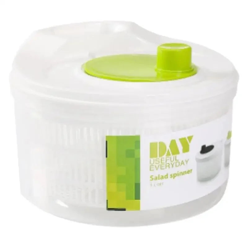 Multifunctional Household Manual Vegetable Dehydrator - Salad Spinner with Fruit, Lettuce Drain Basket Home Gadget