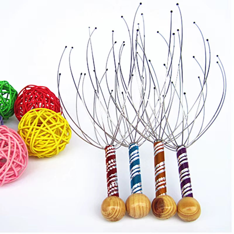 Head Scalp Massager for Relaxation – Portable Octopus Massage Tool for Stress & Wellness