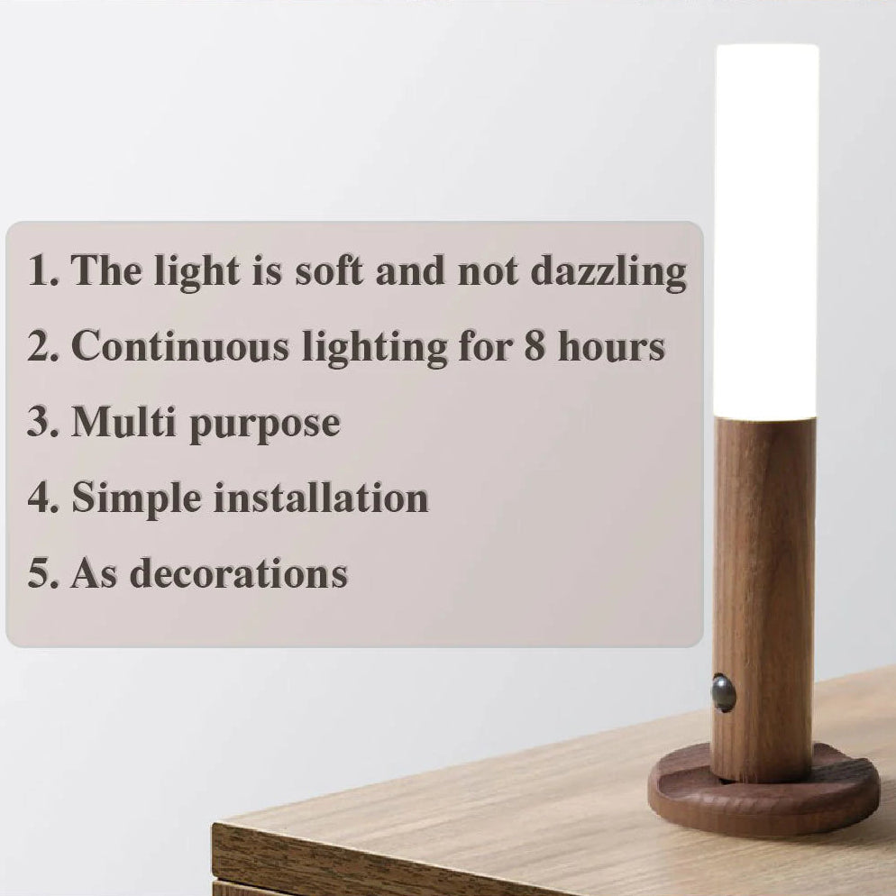 Warm LED motion sensor night light for bedroom