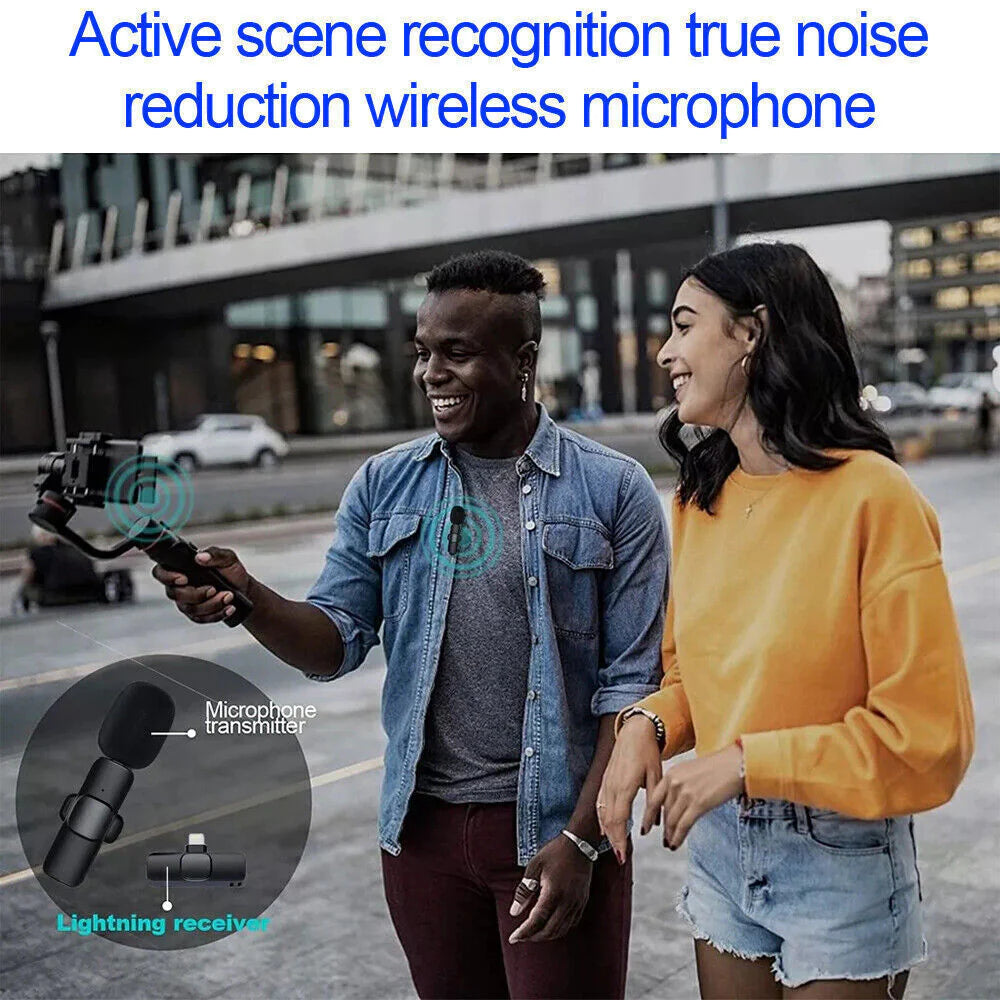 Plug-and-play wireless lavalier microphone for smartphone recording