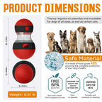 Adjustable treat dispensing dog toy dimensions
