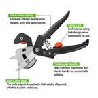 Garden grafting pruner with interchangeable cutting blade