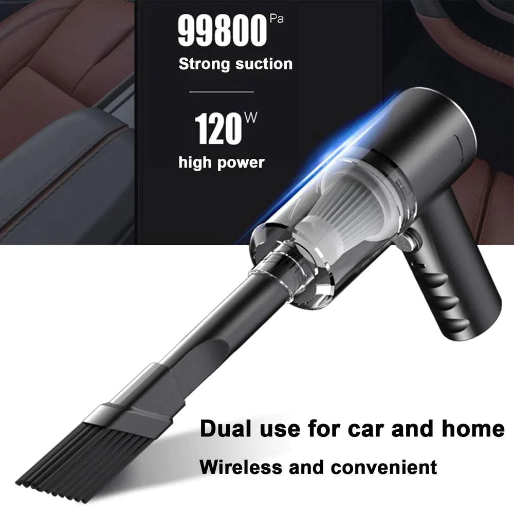 120W Cordless Handheld Vacuum Cleaner – Portable Wireless Mini Vacuum for Car, Home & Office