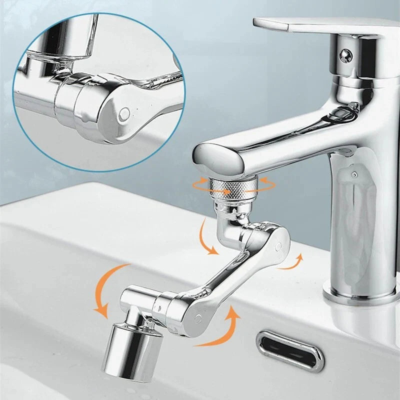 Two 1080 degree swivel faucet extenders