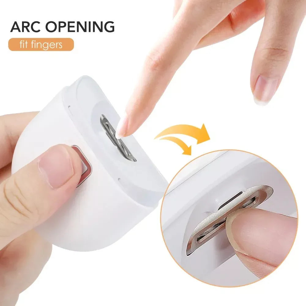 Rechargeable Electric Nail Clipper – Safe Automatic Nail Trimmer for Adults, Seniors & Thick Nails