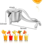 Premium Metal Manual Juicer – Heavy Duty Lemon & Orange Fruit Juice Squeezer
