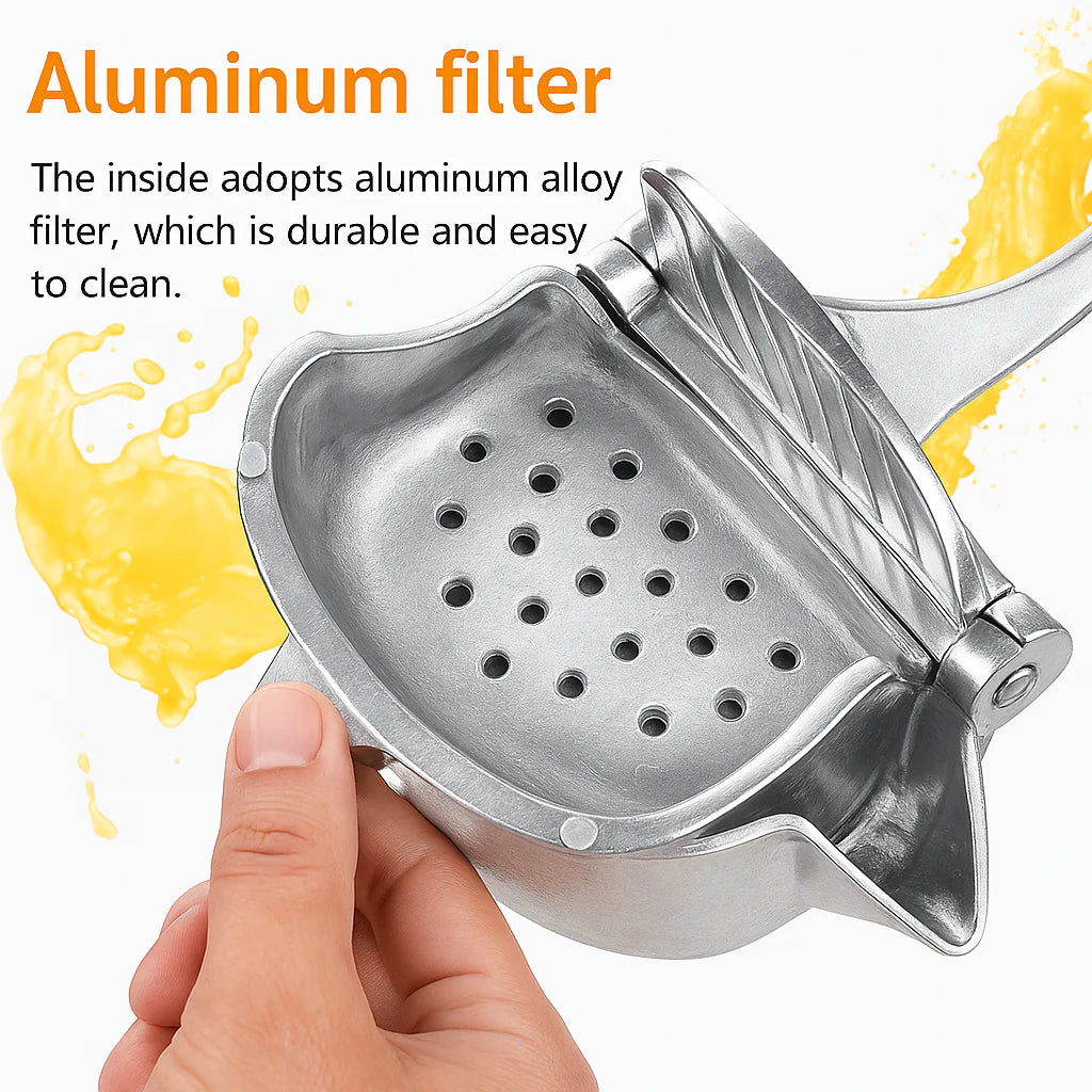 Premium Metal Manual Juicer – Heavy Duty Lemon & Orange Fruit Juice Squeezer