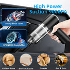 120W Cordless Handheld Vacuum Cleaner – Portable Wireless Mini Vacuum for Car, Home & Office
