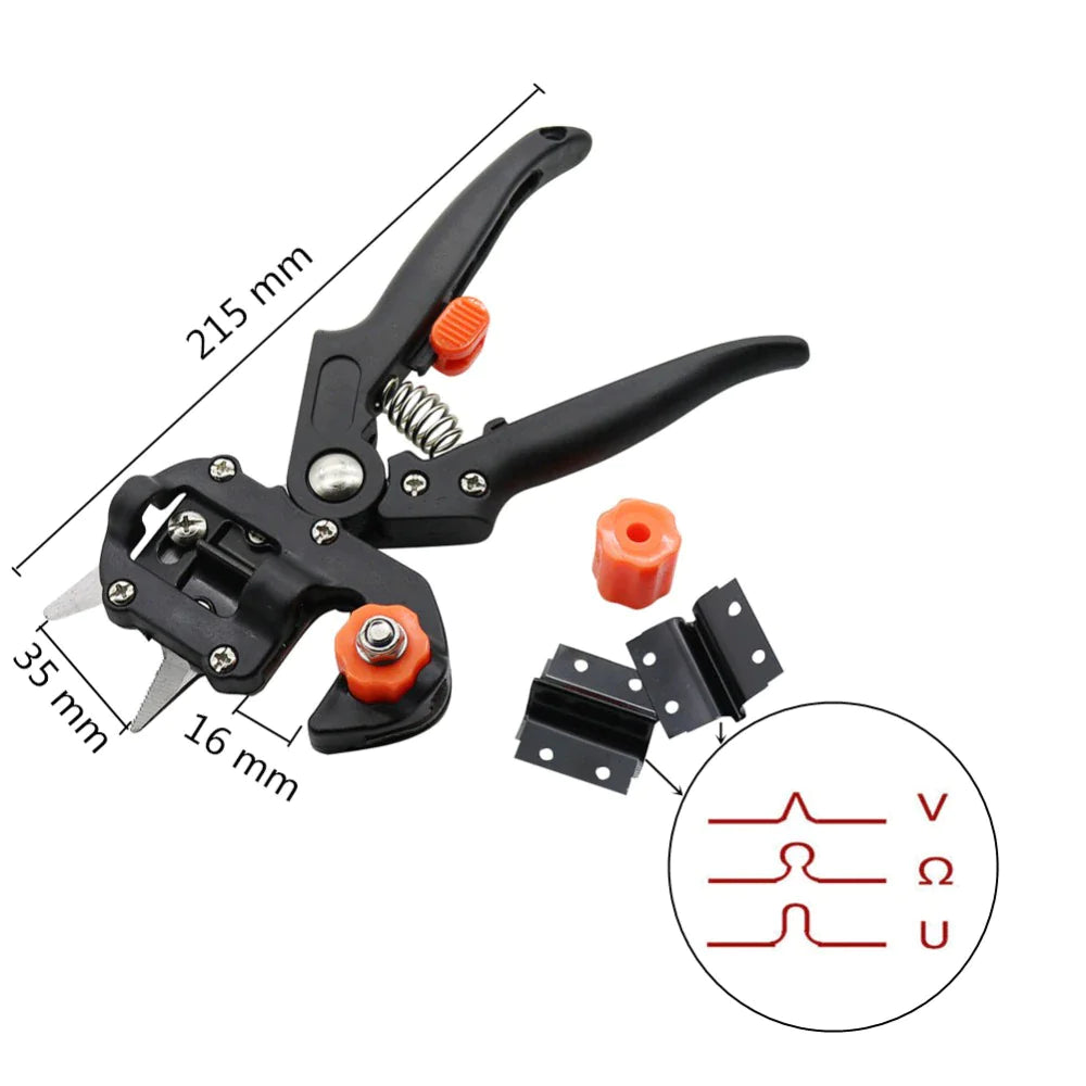Garden grafting tool dimensions with interchangeable blade