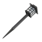 Solar LED garden pathway light with ground stake