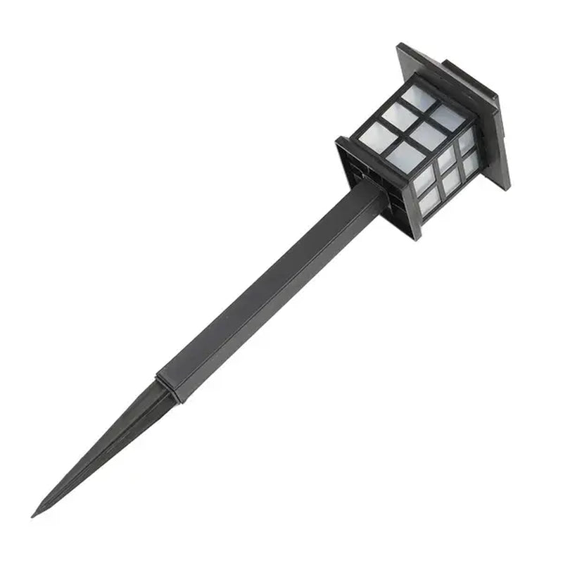 Solar LED garden pathway light with ground stake