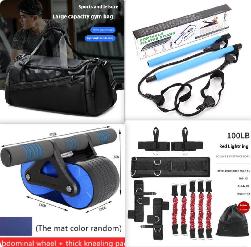 Rebound Ab Roller Double Wheel Abdominal Exerciser Women Men Automatic Rebound Ab Wheel Roller Waist Trainer Gym Sports Home Exercise Devices
