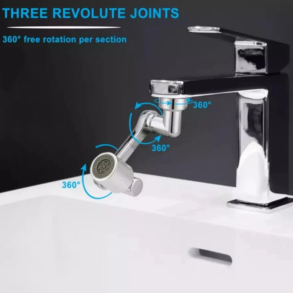 2 Pack Universal 1080° Swivel Robotic Arm Swivel Extension Abs Faucet Aerator