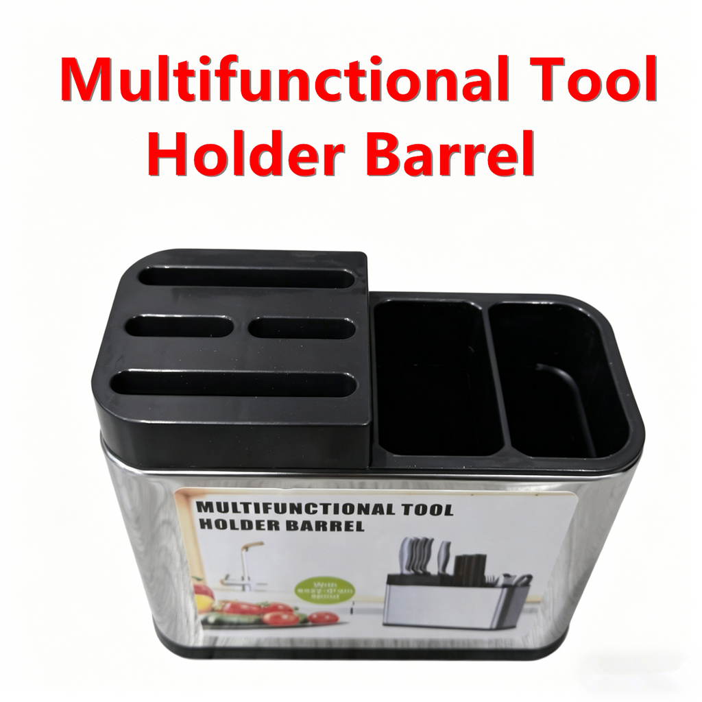 Stainless steel organizer for knives chopsticks and kitchen utensils