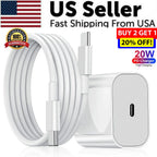 20W USB C Super Fast Charger PD to Type C Cable for Iphone 15 Ipad plus Pro Max
