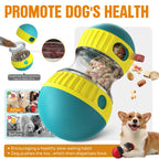 Refillable dog puzzle ball with adjustable treat opening