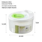 Multifunctional Household Manual Vegetable Dehydrator - Salad Spinner with Fruit, Lettuce Drain Basket Home Gadget