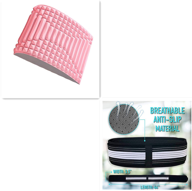 Back Stretcher Pillow Neck Lumbar Support Massager for Neck Waist Back Sciatica Herniated Disc Pain Relief Massage Relaxation