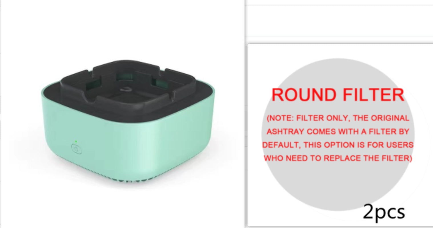 Smoke Removal Air Purification Ashtray Anion Purification Practical Automatic Purifier Ashtray Portable Gadgets for Car Ashtray