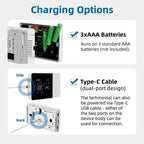 For Tuya Battery Thermostat Wifi Heating/Cooling Thermostat for Gas Boilers Home Improvement Accessory