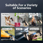 Multi-purpose rechargeable electric air duster for cleaning cars, electronics, keyboards, workspaces, and hard-to-reach areas