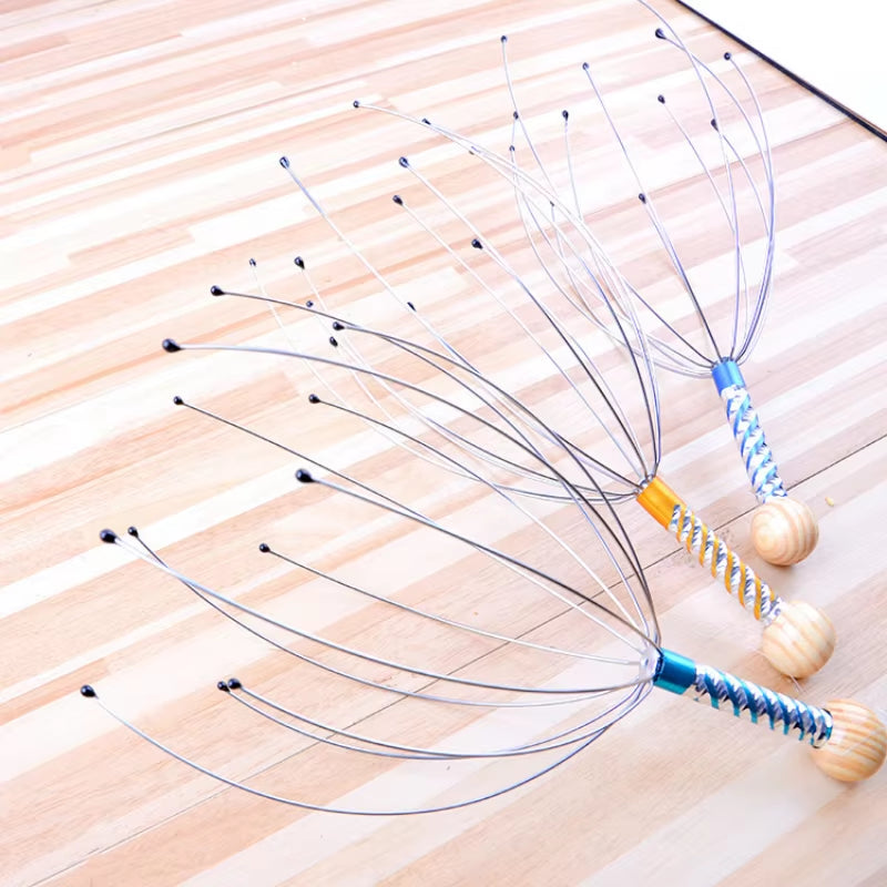 Head Scalp Massager for Relaxation – Portable Octopus Massage Tool for Stress & Wellness