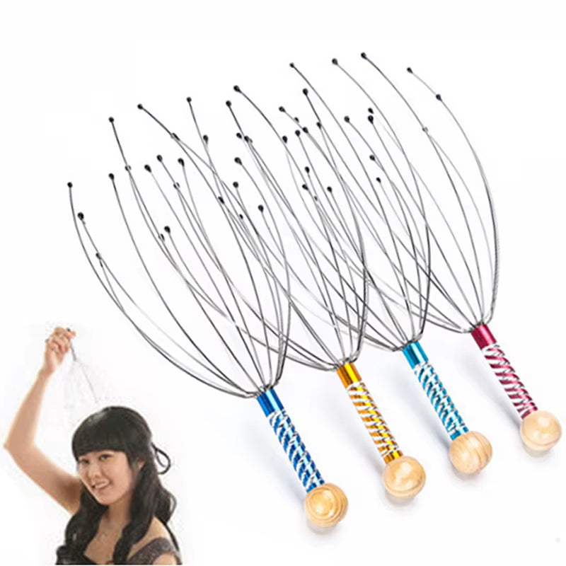 Head Scalp Massager for Relaxation – Portable Octopus Massage Tool for Stress & Wellness