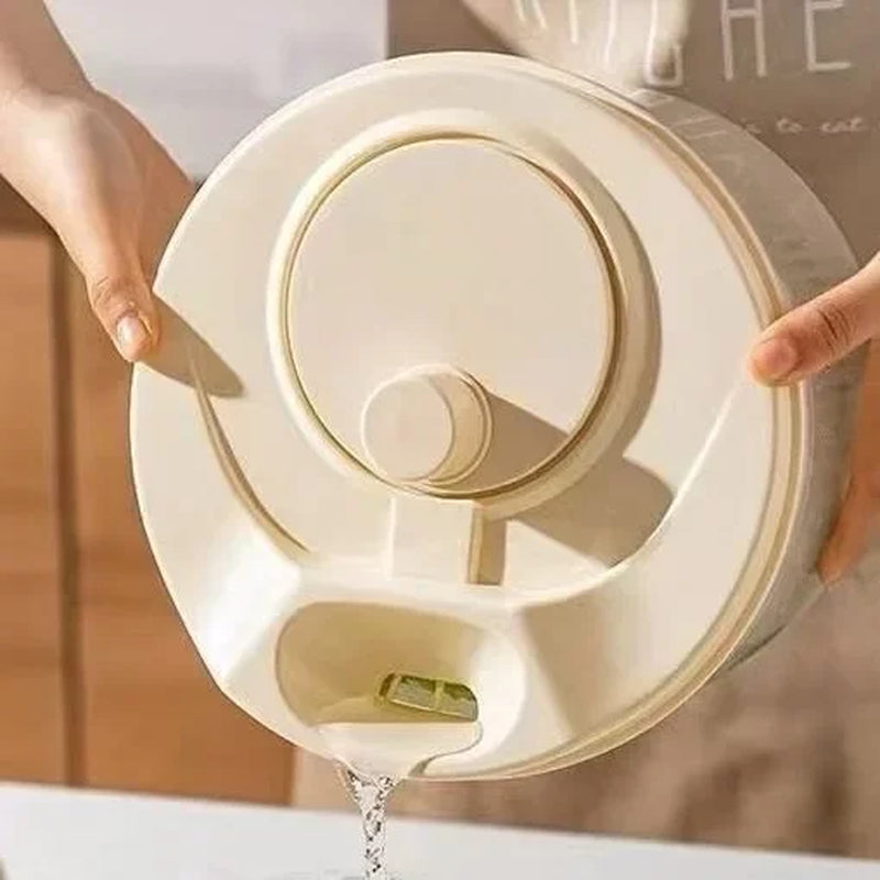Multifunctional Household Manual Vegetable Dehydrator - Salad Spinner with Fruit, Lettuce Drain Basket Home Gadget