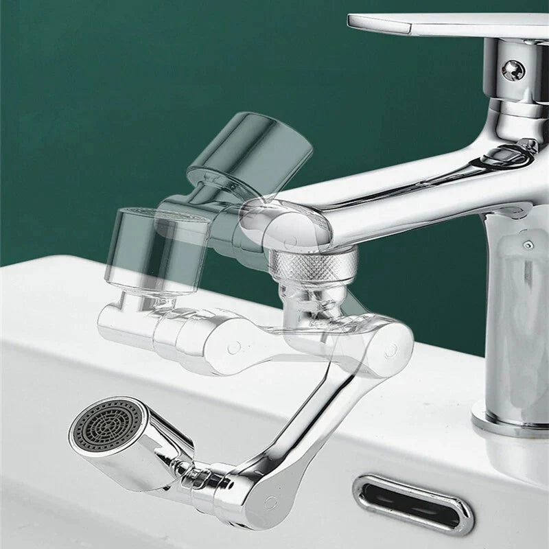 Swivel faucet aerator with 22 mm and 24 mm thread connections