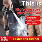 Garden hose spray nozzle for car washing and outdoor cleaning
