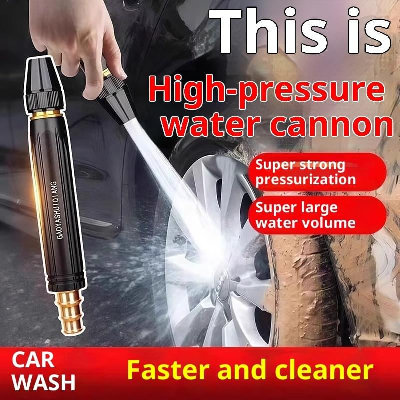 Garden hose spray nozzle for car washing and outdoor cleaning