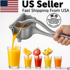 Premium Metal Manual Juicer – Heavy Duty Lemon & Orange Fruit Juice Squeezer