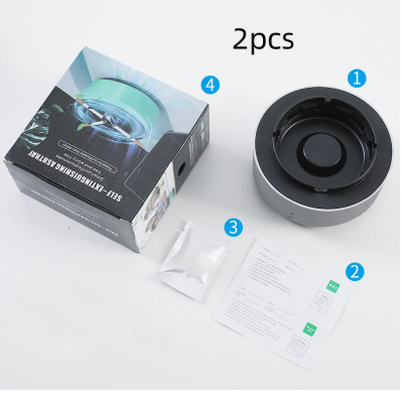 Smoke Removal Air Purification Ashtray Anion Purification Practical Automatic Purifier Ashtray Portable Gadgets for Car Ashtray