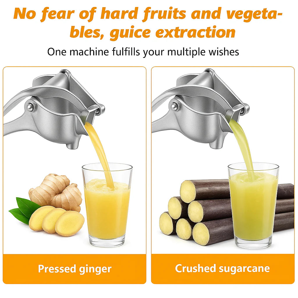 Premium Metal Manual Juicer – Heavy Duty Lemon & Orange Fruit Juice Squeezer