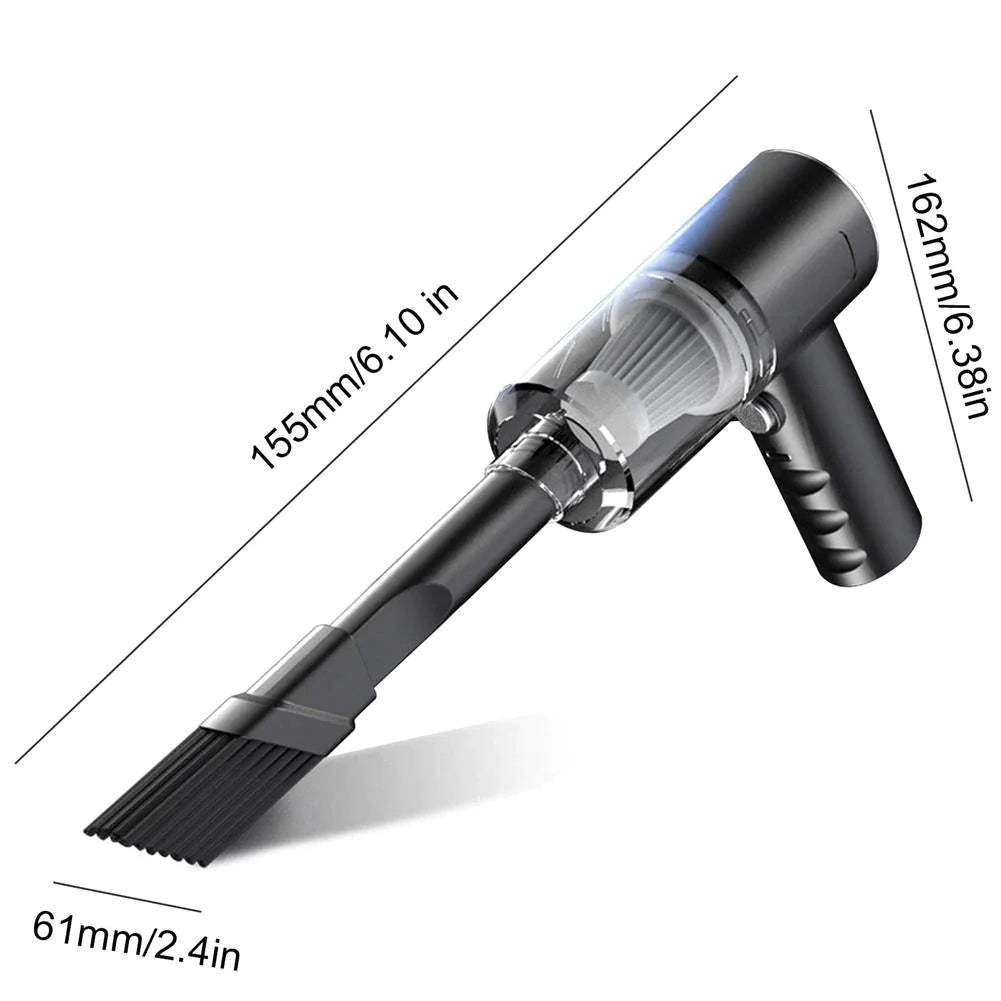 120W Cordless Handheld Vacuum Cleaner – Portable Wireless Mini Vacuum for Car, Home & Office