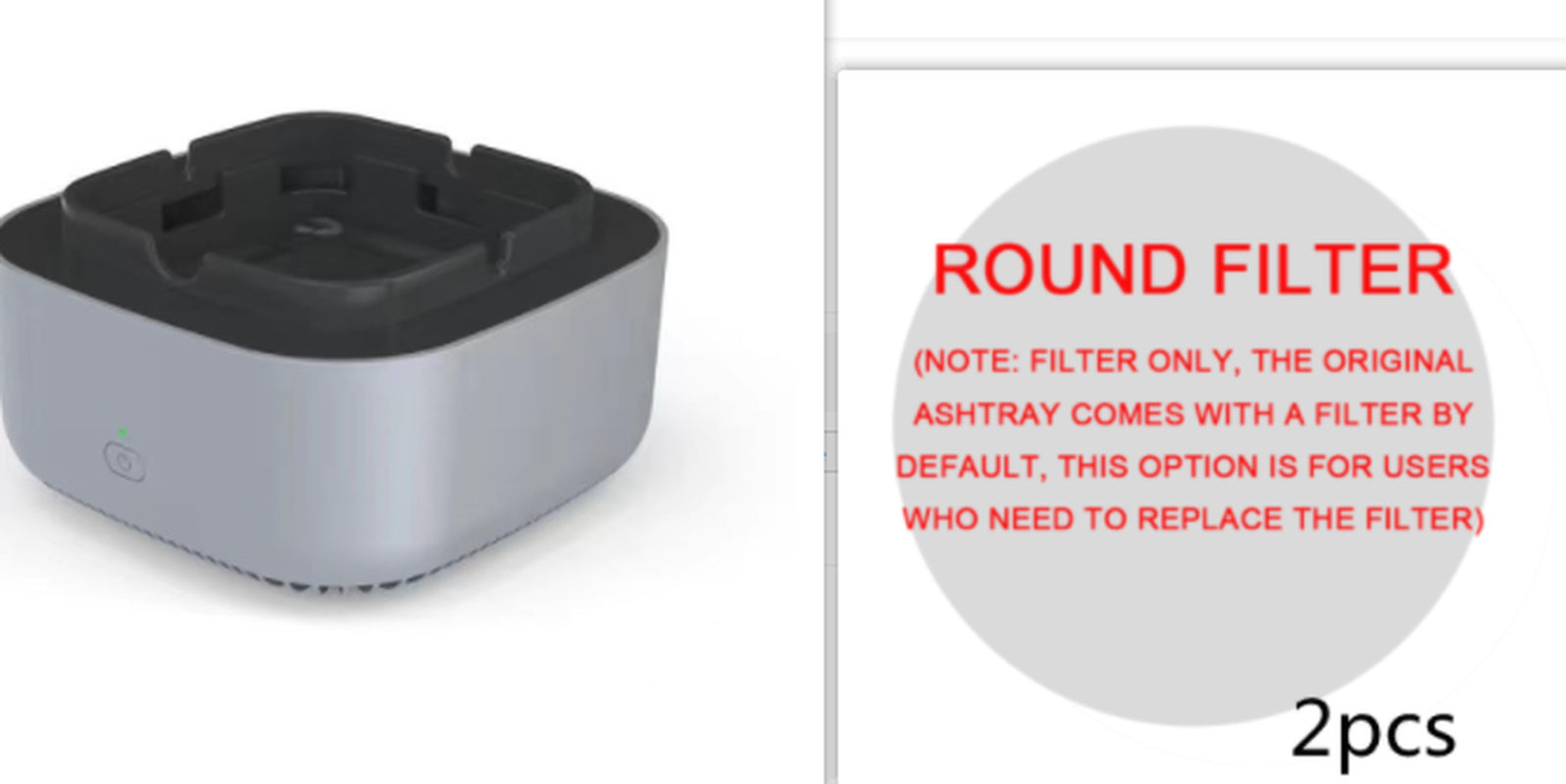 Smoke Removal Air Purification Ashtray Anion Purification Practical Automatic Purifier Ashtray Portable Gadgets for Car Ashtray