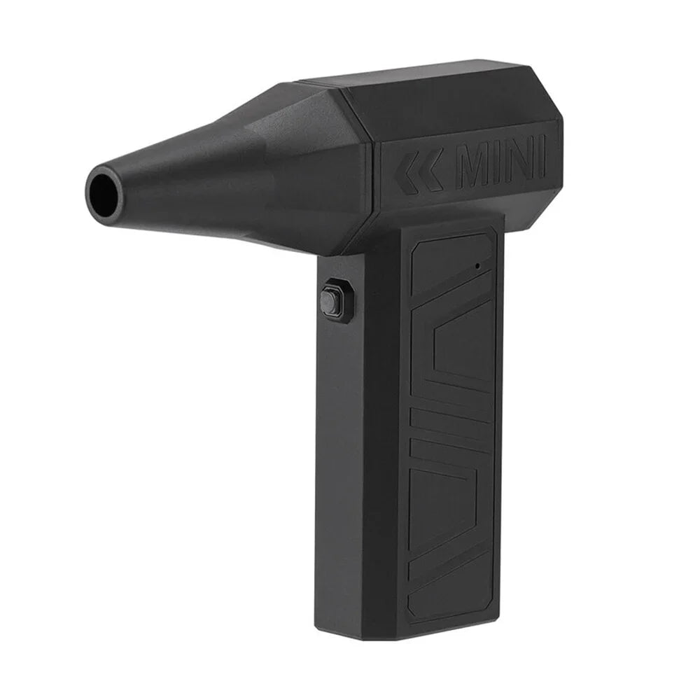 Compact cordless air duster with directional nozzle