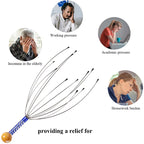 Head Scalp Massager for Relaxation – Portable Octopus Massage Tool for Stress & Wellness