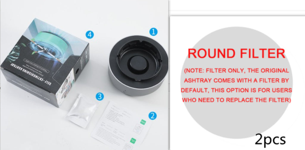 Smoke Removal Air Purification Ashtray Anion Purification Practical Automatic Purifier Ashtray Portable Gadgets for Car Ashtray