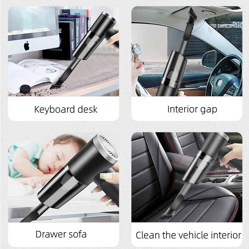 120W Cordless Handheld Vacuum Cleaner – Portable Wireless Mini Vacuum for Car, Home & Office