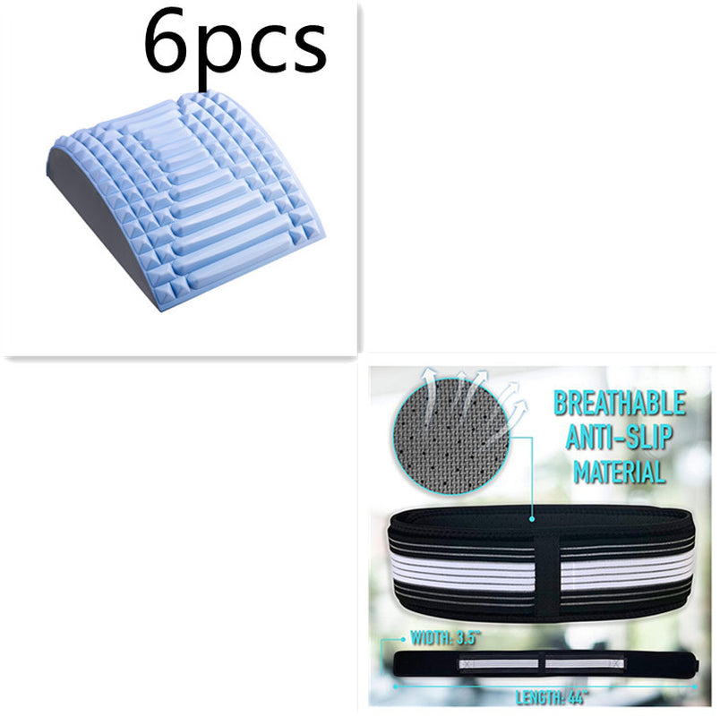 Back Stretcher Pillow Neck Lumbar Support Massager for Neck Waist Back Sciatica Herniated Disc Pain Relief Massage Relaxation